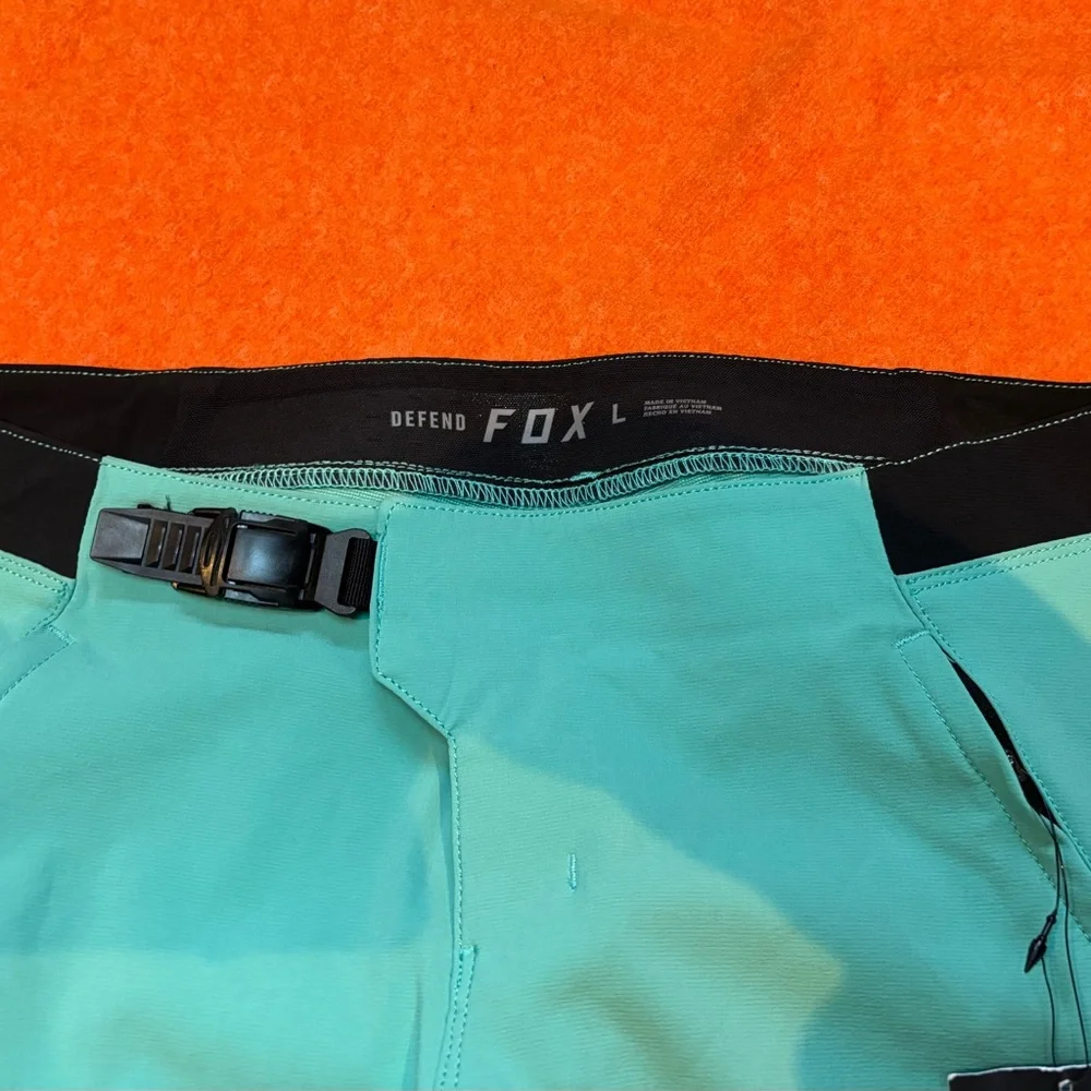 Fox Teal Women's Track Joggers with White Logos - Picture 6 of 9